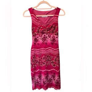 Vintage 90s style Jonathan Martin pink floral dress